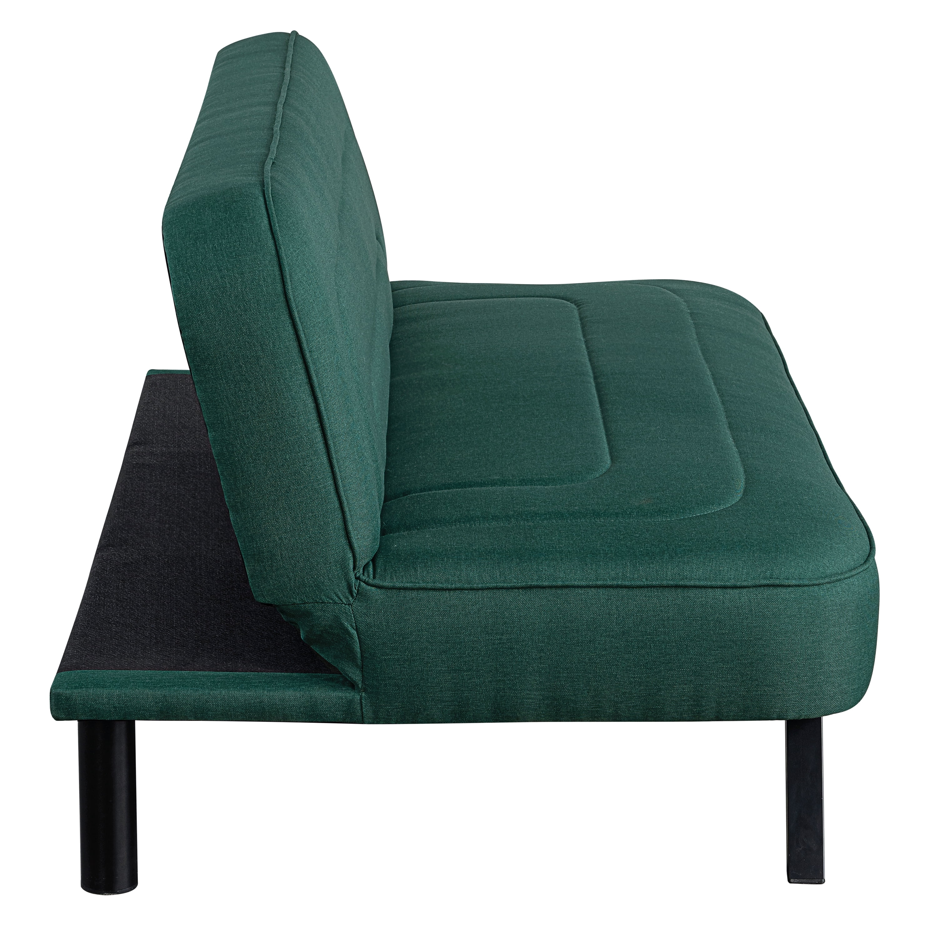 Serta Fletcher Modern Twin Futon, Green Woven Fabric
