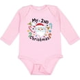 thumbnail image 3 of Inktastic My Second Christmas Santa with Candy Canes Boys or Girls Long Sleeve Baby Bodysuit, 3 of 5