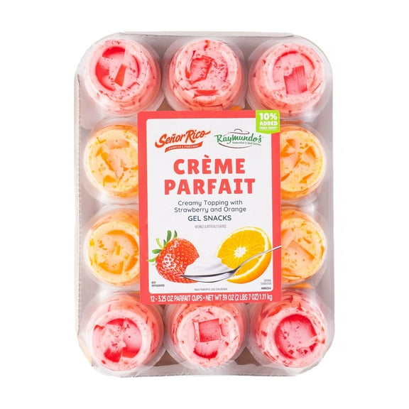 Raymundo's Creme Parfait Assorted Gelatin Cups, 3.25 oz, 12 Pack, Peanut-Free