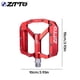 thumbnail image 4 of Ztto 1 par de bicicletas Pedal plano L7U Rodamiento Antideslizante Pedales de color sólido Ciclismo Ciclo de montaña Pieza Accesorios de piezas Suministros Red Monstrate OD002841-02B, 4 of 7