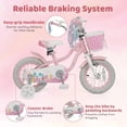 thumbnail image 5 of Gymax 12'' Kids Bike w/Training Wheels Hand Coaster Brakes Adjustable Seat Handlebar, 5 of 10