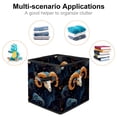thumbnail image 2 of Aries Constellation Foldable Storage Basket Toy Box Storage Cubes Organizer with Handle, 10.8"x10.5"x10.6", Large Capacity, 2 of 6