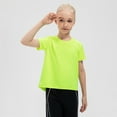 thumbnail image 3 of GYRATEDREAM Girls Short Sleeve Dry-Fit Crew Neck Active Athletic Performance T-Shirt for Kids 5-12 Years, 3 of 7