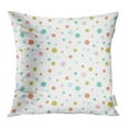 thumbnail image 1 of BSDHOME Pink Ball Colorful Dots Pattern White Pois Circle Kid Small Abstract Pastel Pillowcase Cushion Cover 18x18 inch, 1 of 1