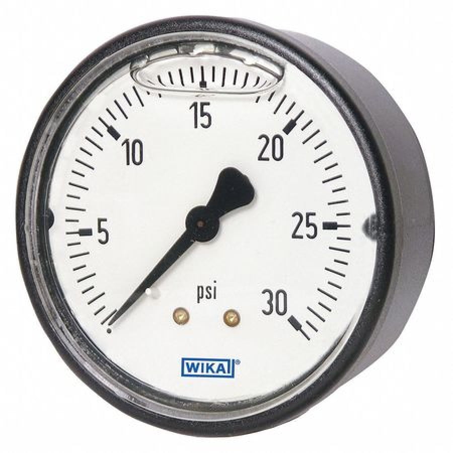 The Minimum Pressure Required To Compress 600 WIKA 113.13.20.600.B Pressure Gauge, 0 to 600 psi, 1/4 in MNPT, Black