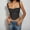 Black, variant on DuoJiaJ Womens Suspenders Mesh Mesh Slim Suspenders Women Vest Black L