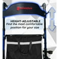 thumbnail image 3 of Bangeran Foldable Rollator Walkers For Seniors (135KG Capacity), 20CM Flat-Free Wheels, Compact Folding Design for Easy Travelling, All Terrain - Blue, 3 of 6