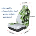 thumbnail image 3 of Balery Watercolor Green Leaves Funda de Asiento para Auto con Diseño - Cubierta Frontal Suave y Transpirable con Protector Antideslizante- 1 Unidad, 3 of 5