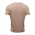 thumbnail image 6 of Short Sleeve Shirts for Men, Men's Vintage Strip Short Sleeve T-shirt U-neck Pullover Round Neck Casual, 6 of 8
