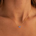 thumbnail image 4 of Trendy 14K Gold Plated CZ Chain Pendant - Dainty Birthstone Necklace for Women Jewelry Gift, 4 of 7