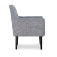 thumbnail image 4 of Linon Marie Wood Upholstered Accent Chair in Black, 4 of 9