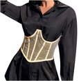 thumbnail image 2 of Babysbule Womens Clearance Shapewear Women's Court Mesh Corset Chain Body Shaping Clothes Belted Girdle Shapewear, 2 of 6