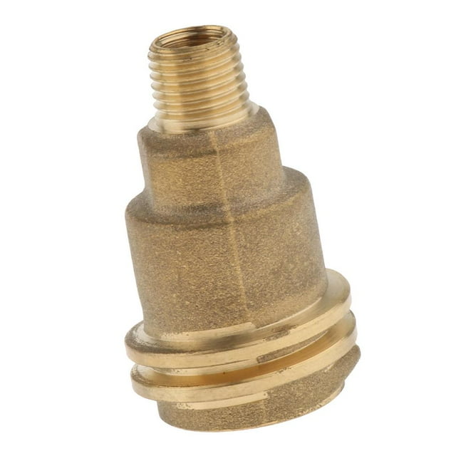 Adaptador de gas propano Latón 1/4 '' NPT Construcción de latón sólido Sólido Zulema Adaptador de gas propano de latón