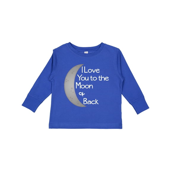 Inktastic I Love You to the Moon & Back. Boys or Girls Long Sleeve Toddler T-Shirt
