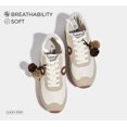thumbnail image 5 of LUCKY STEP Stylish Retro Casual Comfortable Running Walking Shoes,Beige&Brown,Womens, 5 of 11