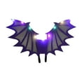 thumbnail image 2 of Accesorios de disfraz de ala de pájaro con ala de murciélago iluminada, accesorios de espectáculo de disfraces con luces Murciélago morado jinwen Ala de murciélago araña, 2 of 8