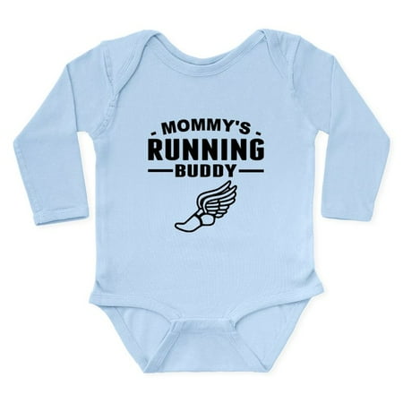 

CafePress - Mommys Running Buddy Body Suit - Long Sleeve Infant Bodysuit
