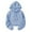 Blue, variant on GJSYRH Womens Cotton Hoodie Women Casual Solid Hooded Loose Fit Sweatshirt with Strap Split Long Sleeve Crop
