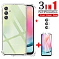 thumbnail image 1 of 3 En 1 Samsun A24 A14 A34 A54 A04S A04e A04 M14 M54 5G 4G Fundas Protector De Pantalla Camere Vidrio Templado Proteger, 1 of 3