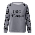 thumbnail image 3 of Cute Crew Neck Sweatshirts for Women Spring Fall Fashion Long Sleeve Graphic Print Pullover Tops Casual Workout Shirts(Gray,XL), 3 of 4