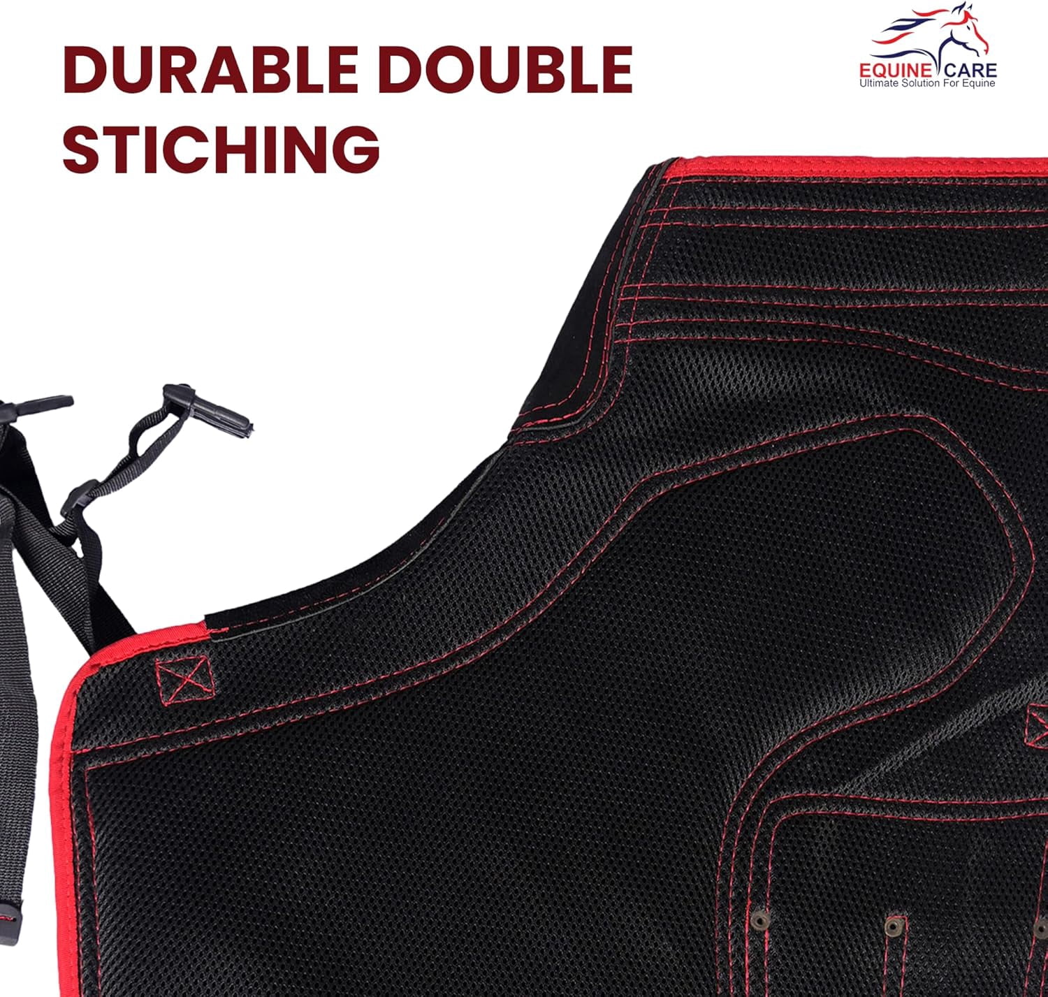 Equine Care Farrier Apron Chaps – 23" Length, 2mm Cowhide Leather & 500 GSM Canvas, Ergonomic Padding, Air-Mesh, Dual Magnets, Adjustable Waist (28"-52"), Ideal for Horseshoeing & Hoof Trimming.