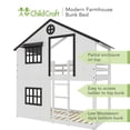 thumbnail image 4 of Child Craft Modern Farmhouse Bunk Bed, 4 of 8