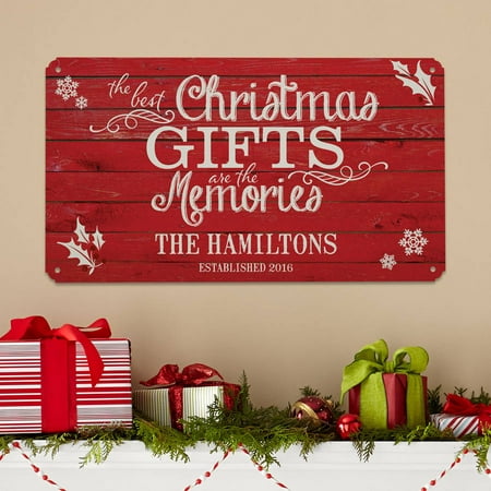 Personalized Best Christmas Gifts Metal Sign