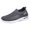 Grey, variant on TOWED22 Men's Slip On Sneakers Breathable Stretch Mesh Walking Shoes Lightweight Slip-Resistant Fashion Sneakers(Black,8.5)
