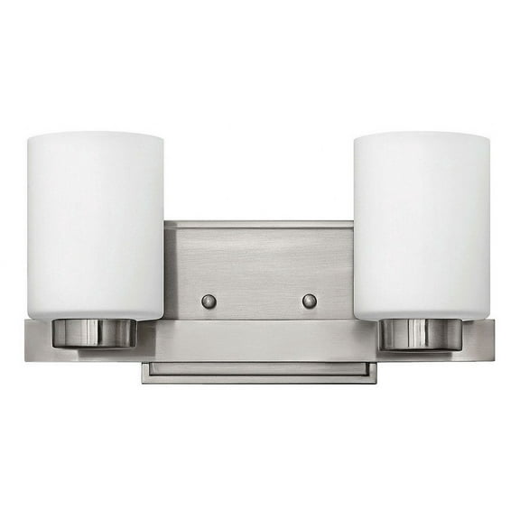 5052CM-LED Hinkley Lighting Mileys - 2 Light Bath Vanity in Transitional Style - 13 Inches Wide by 7 Inches High-Chrome Finish-Cased Opal Glass