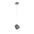thumbnail image 3 of Bethel SMOKE DISTORTED GLASS SINGLE PENDANT LIGHT WITH CHROME HARDWARE, 3 of 3