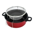 thumbnail image 2 of Home Deep Fry Pot With Lid Stainless Steel Fries Fryer Nonstick Pots, 2 of 4
