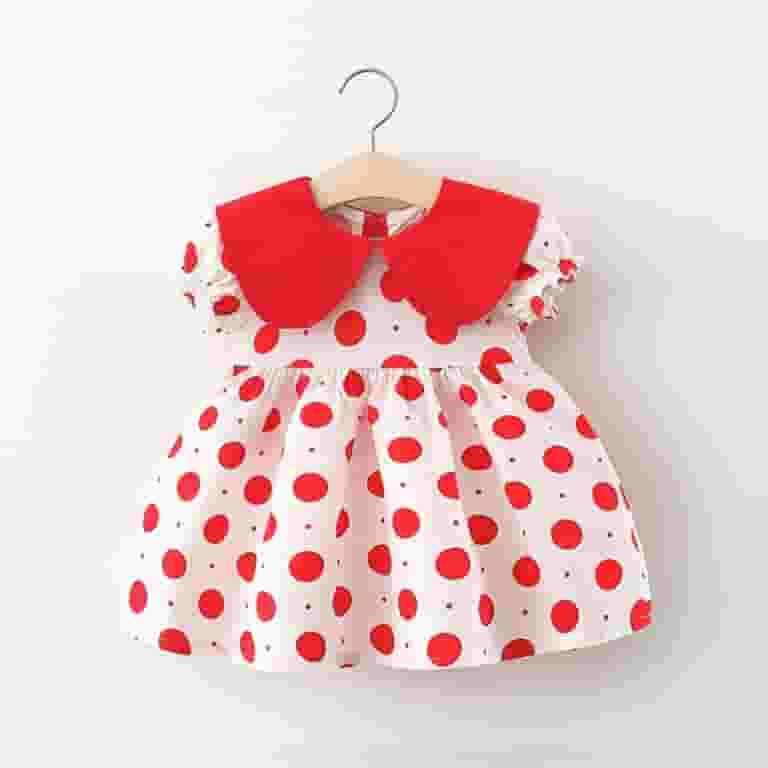 Sweet Elegant Print Polka Dot Contrast V Neck Printed Dress Dresses Sweet Elegant Print Polka Dot Contrast V Neck Printed Dress Dresses