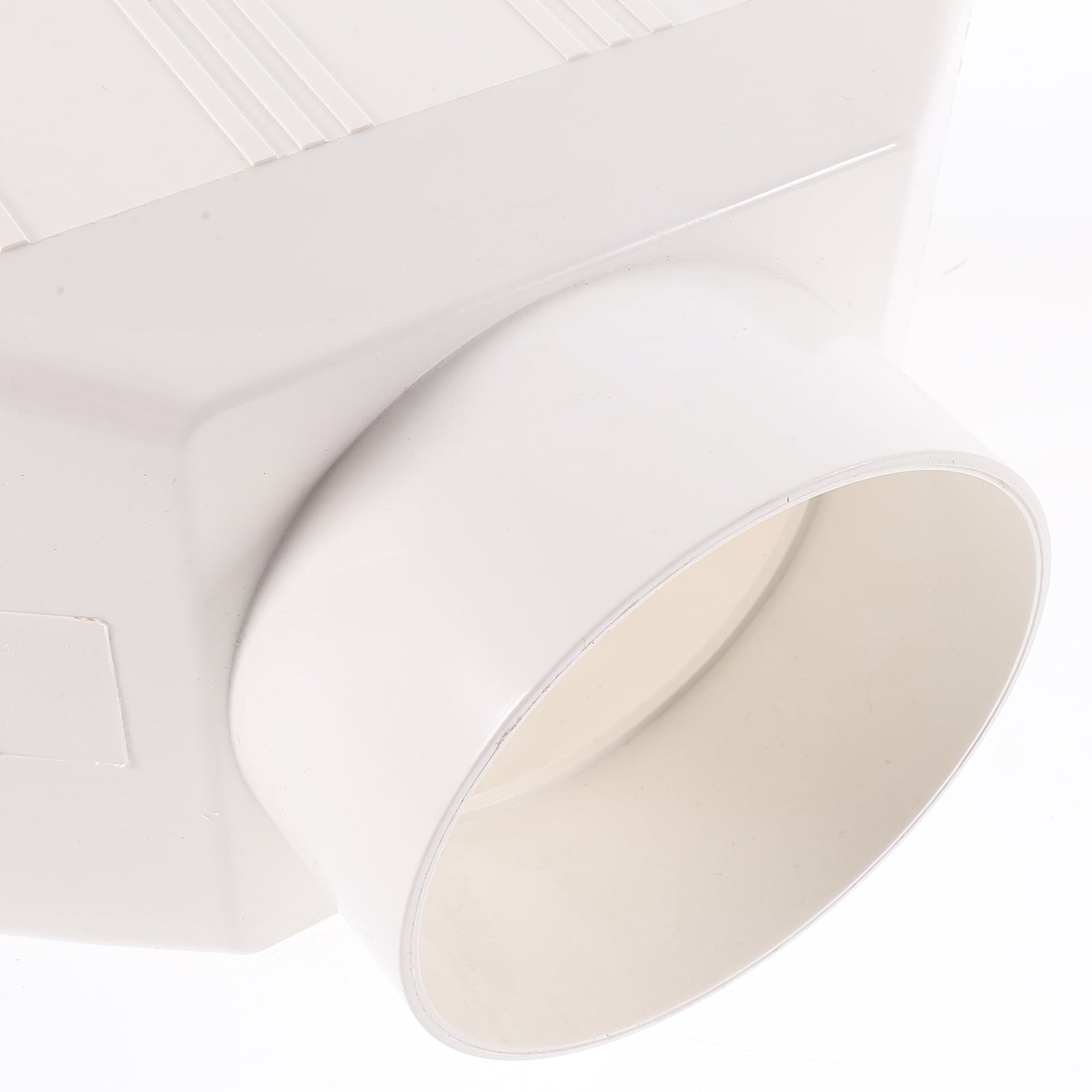 Baluue White Plastic Rain Gutter Connector Set for Rainwater Collection and Outdoor Water Management
