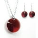 thumbnail image 1 of Juego de aretes y cadena con dije Xilion ZVEZDA plata mexicana ley .925 escarlata, 1 of 5