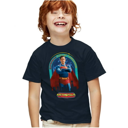 Superman 2025 City of Tomorrow Kids T Shirt for Youth Boys and Girls