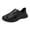 Black, variant on Men Women Lightweight EVA Wave Hollow out Clogs Slip on Slides Breathable Cushioned Platform Non Slip Mules Water Garden Shoes for Beach Pool Shower Walking Quick Drying