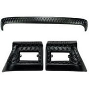 Rugged Ridge by RealTruck Front Frame Body Armor for Wrangler TJ | Black Diamond Plate Thermoplastic | 11650.10 | Compatible with 1997-2006 Jeep Wrangler TJ