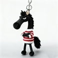 thumbnail image 3 of Porte-clés Cheval Pendentif Mignon Année de Bourse Charme Design Doux Caractéristique Léger Fonction à Clipser Mode, 3 of 3