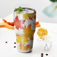 thumbnail image 3 of 30oz Autumn Fall Leaves Pattern Tumblers Stainless Steel Tumbler with Lid and Straw,Vacuum Insulated Double Wall Travel Tumbler Cups Mug with Cleaning Brush for Coffee,Tea, 3 of 7
