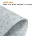thumbnail image 3 of Unique Bargains 14'x13' Mouse Pad, Felt Dual Side Soft Desk Pad Writing Mat for Office Home, Light Gray, 3 of 6
