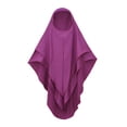 thumbnail image 6 of Girls Muslim Abaya Dress Long Sleeve Floral Prayer Dress with Hijab Long Sleeve Kaftan Dress Size 0-10 Years, 6 of 8