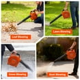 thumbnail image 2 of 28CC 2-Cycle Gas Leaf Blower, 490 CFM 180 MPH Handheld Gas Powered Leaf Blower with Low Emission 1.1HP Engine for Lawn Yard Cleaning, Debris & Snow Removal, 2 of 8