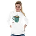 thumbnail image 5 of Need More Coffee Cute Funny Caturday Women's Long Sleeve T Shirt Brisco Brands X, 5 of 6