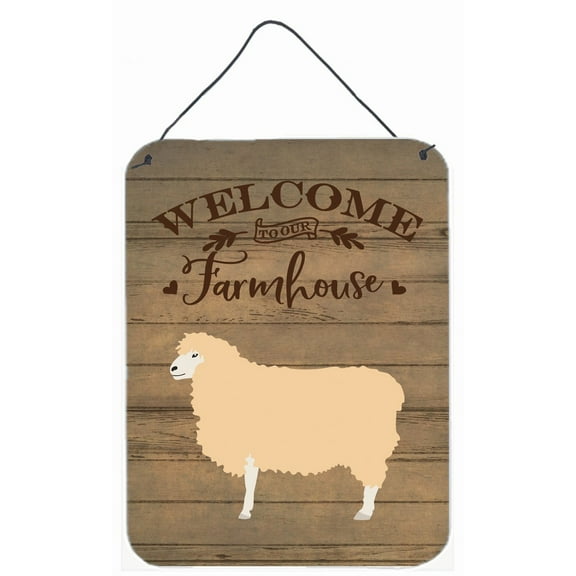 Carolines Treasures English Leicester Longwool Sheep Welcome Door Hanging Prints wall-decor, Multicolor