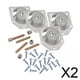 thumbnail image 1 of Placas de montaje para patas de mesa,Juego de placas de montaje para patas de muebles en ángulo,placas de fijación para patas de mesa Hardware de montaje,Soportes de montaje para patas de, 1 of 8
