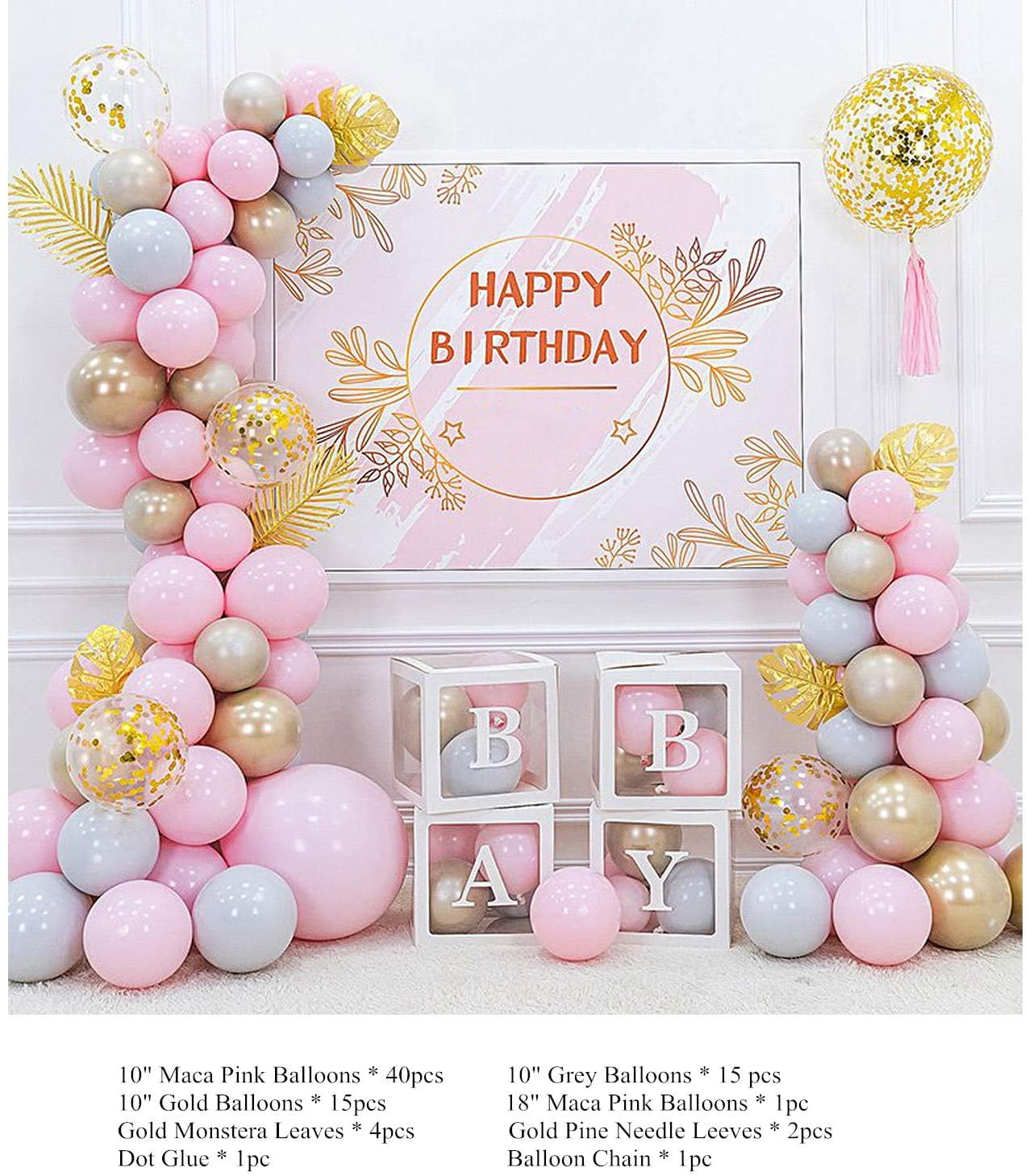 Details about   Macaron Balloon Arch Garland Kit Baby Shower Wedding Birthday Party Decor US 