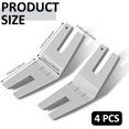 thumbnail image 3 of 4PCS Bulky Seam Jumper Hump Jumping Button Sewing Tool Button Clearance Plate Flush Plate Presser Foot Sewing Tool Compatible with Viking, Brother, Singer, Janome and Pfaff, 3 of 5