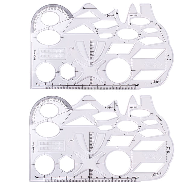 Règle Géométrique Multifonctionnelle Règle Géométrique Multifonctionnelle, Règle Multifonctionnelle pour Étudiants, Fonction Mathématique, Règle de Dessin Géométrique Règles pour Dessin