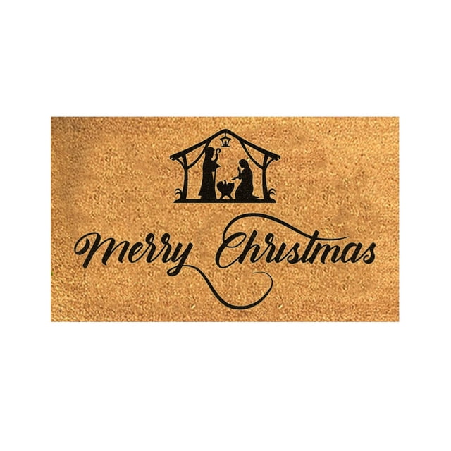 Door Mats Outdoor Funny Doormats Coir Outdoor Door Mat Rug Accent Rugs for Front Door Indoor Spring Welcome Door-Mats Beautiful Color and Sizing for Outdoor and Indoor Uses, 19.6x31.5 Inch