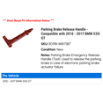 thumbnail image 2 of Parking Brake Release Handle - Compatible with 2010 - 2017 BMW 535i GT 2011 2012 2013 2014 2015 2016, 2 of 2